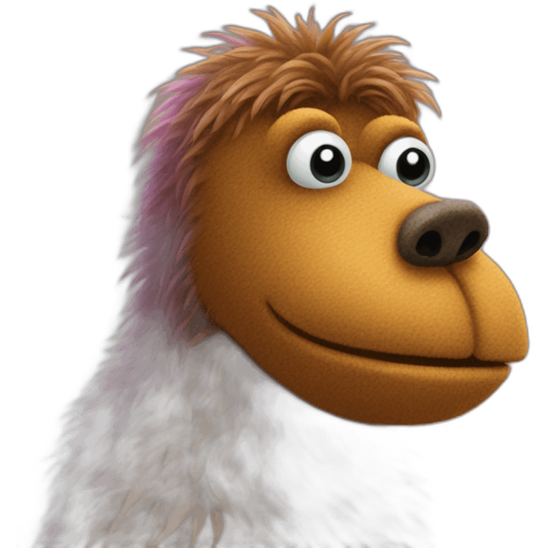 snuffleupagus with trunk emoji