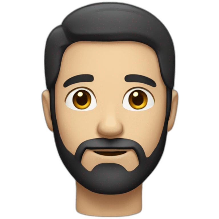 man with dark hair and beard emoji