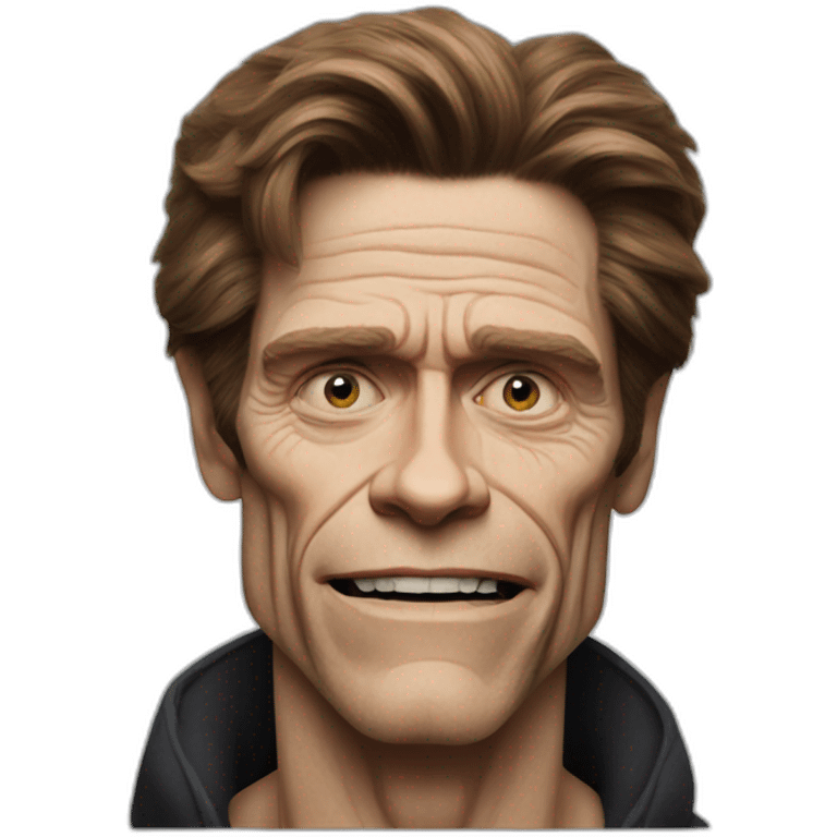 Willem Dafoe no wrinkles emoji