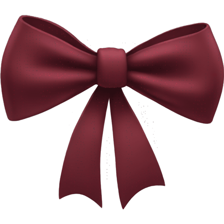 Dark Red One bow emoji