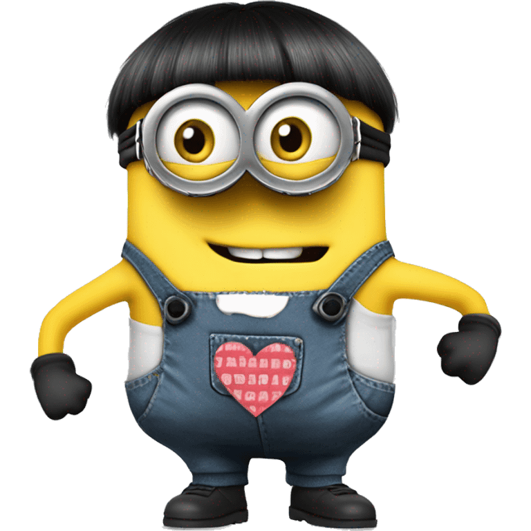 minions frm despicable me wearing a shirt that says i love camden emoji