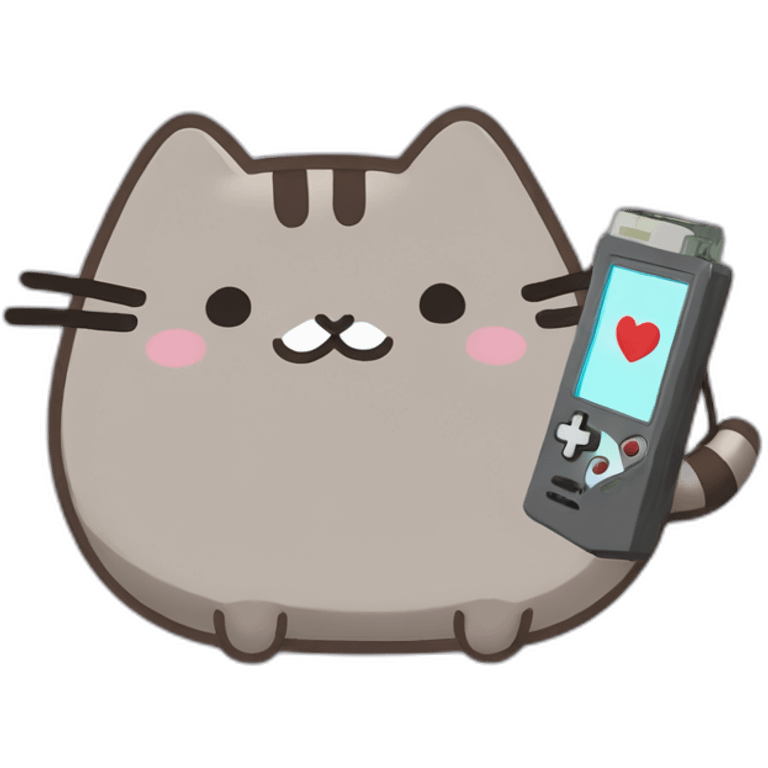 Pusheen and nintendo emoji