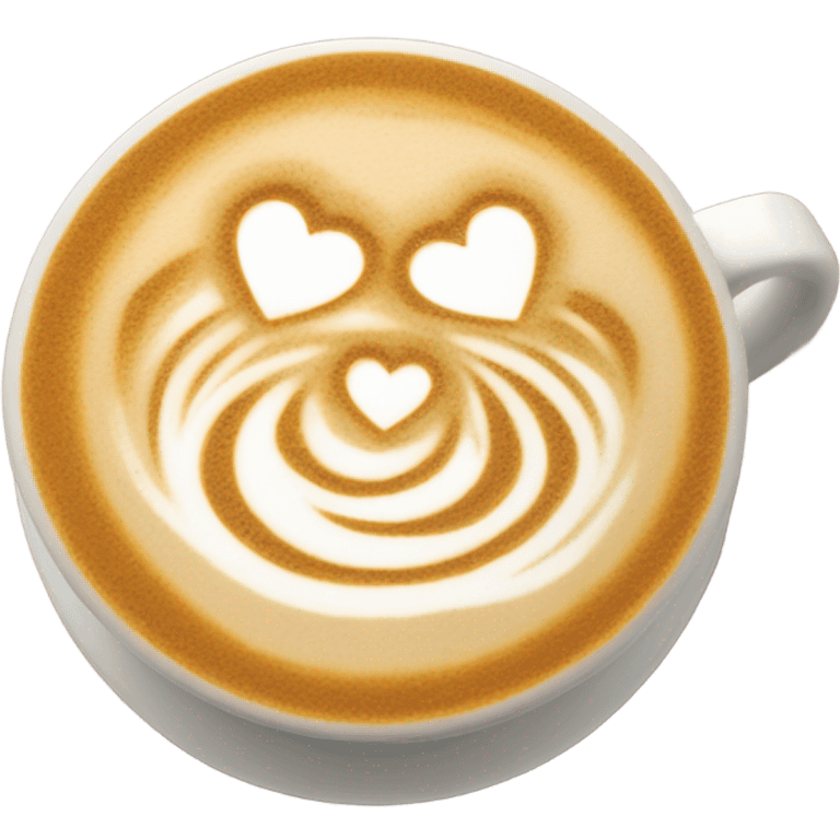 Latte art emoji