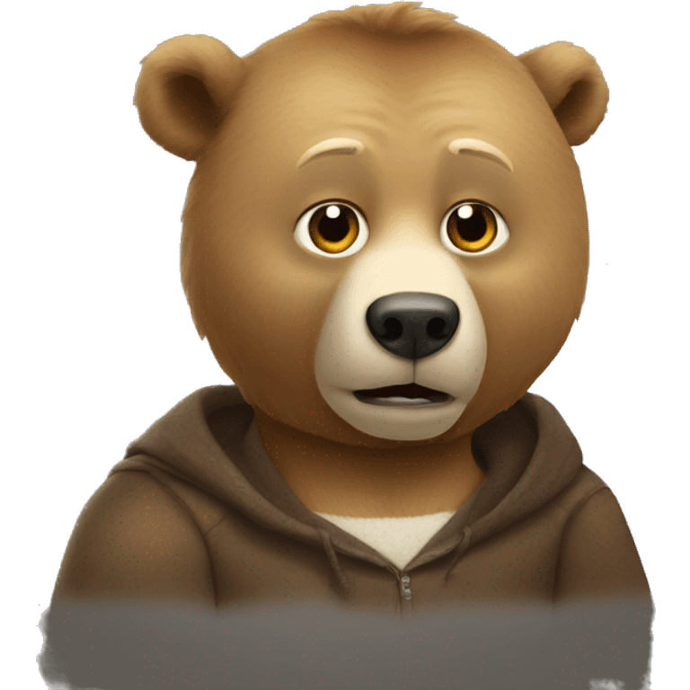 Putin on a bear emoji