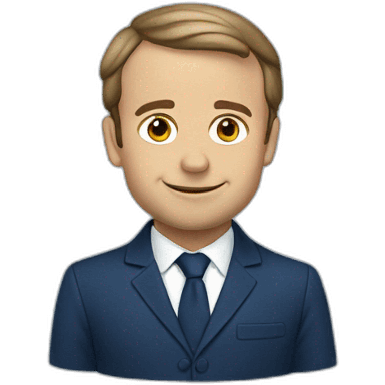 emmanuel macron blue emoji