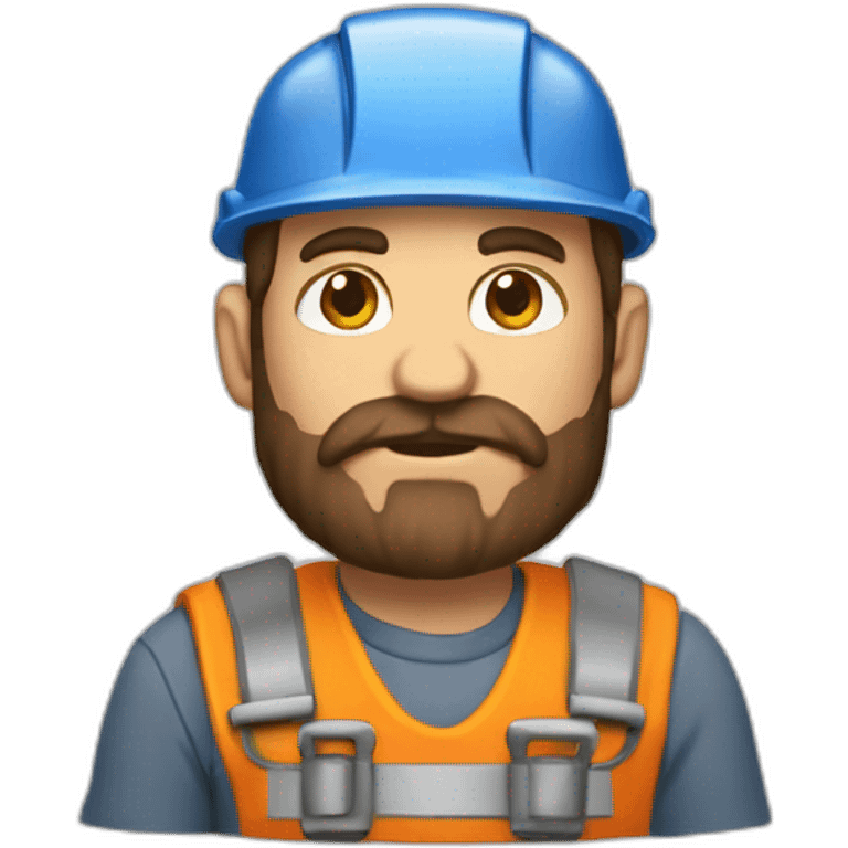 travailleur construction barbu emoji