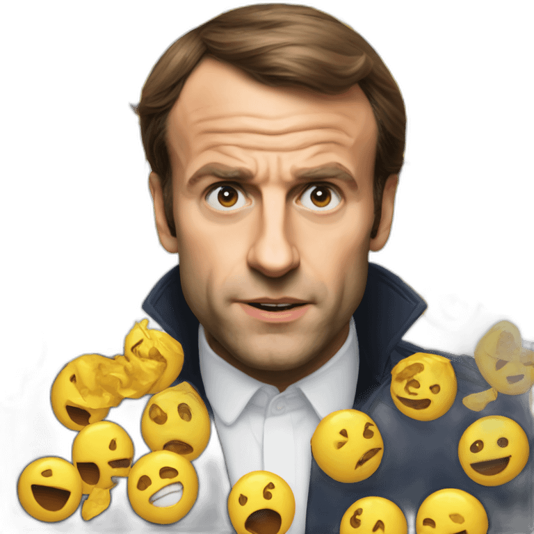 Macron ungry emoji