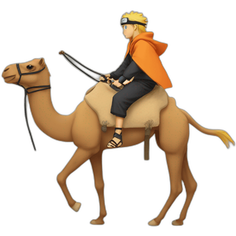 Naruto on a camel emoji