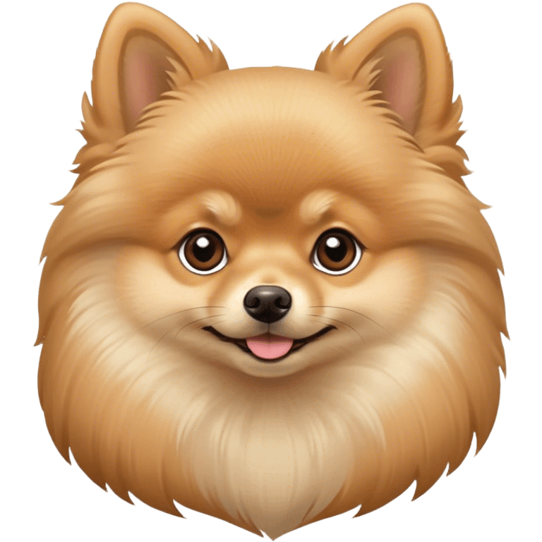 Un Pomerania beige  emoji