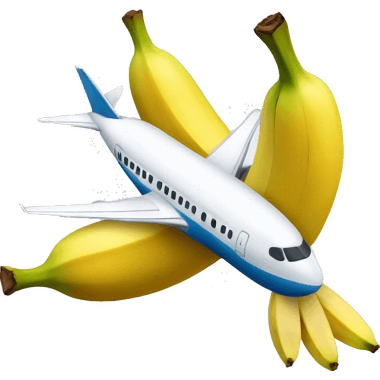 Banana on a plane emoji