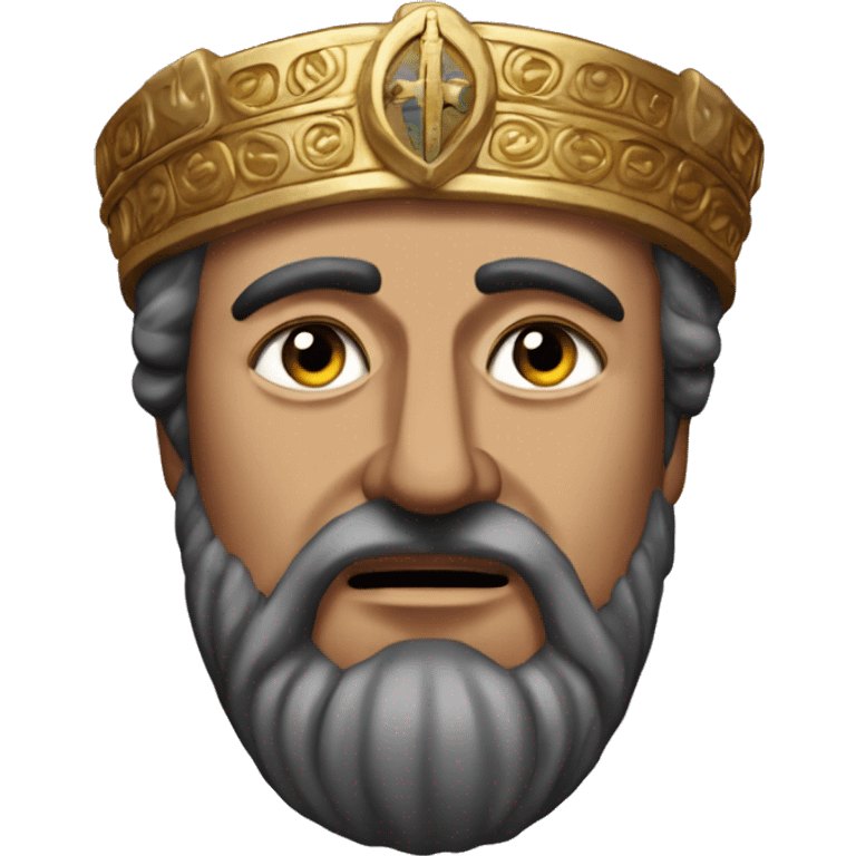 the 7th century byzantine emperor Maurice from the chest up emoji