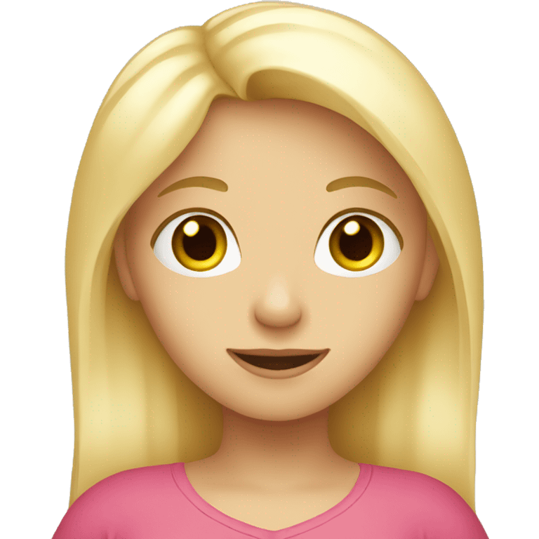 Blond Girl Holding a Heart  emoji