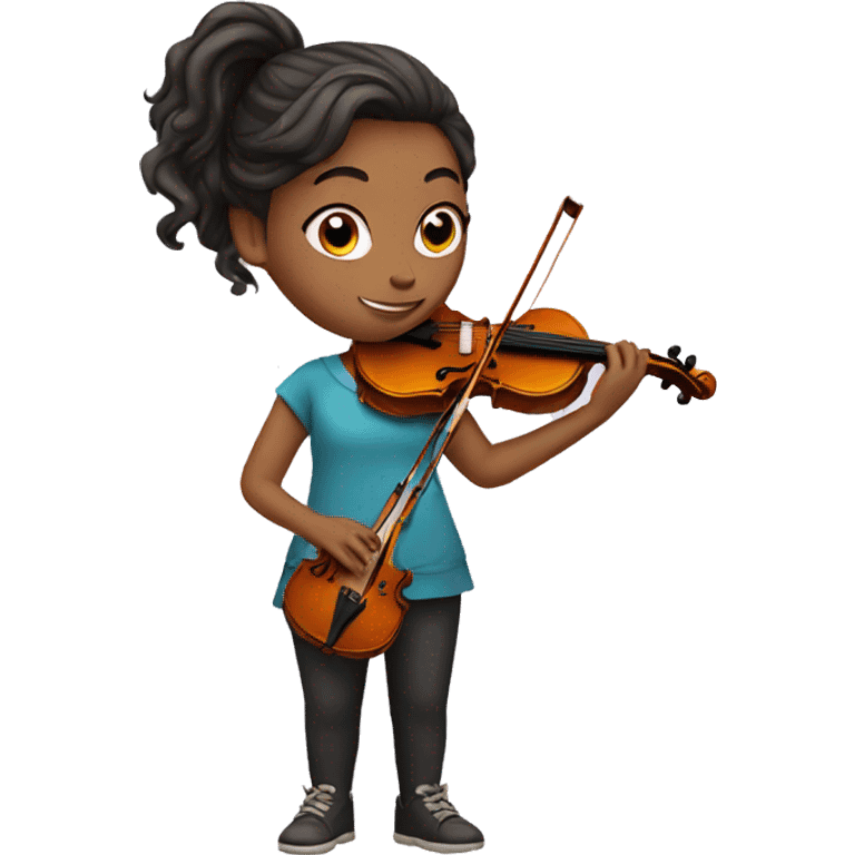 GIRL WITH A VIOLIN emoji