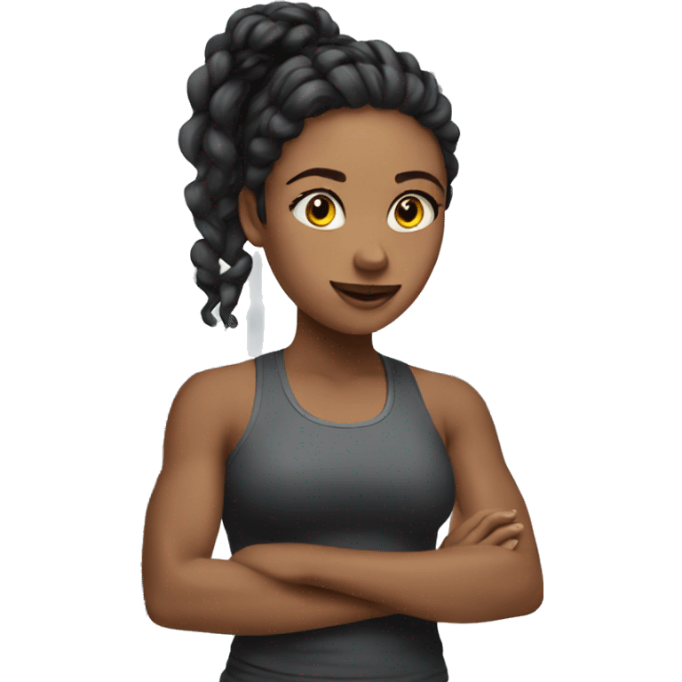 create Girl in the gym emoji