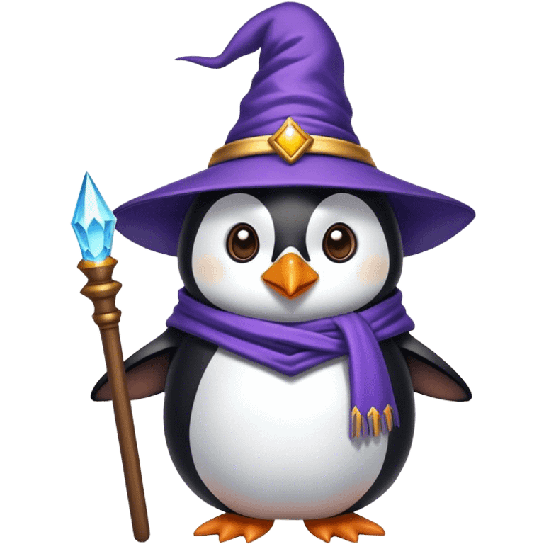 Penguin Wizard emoji