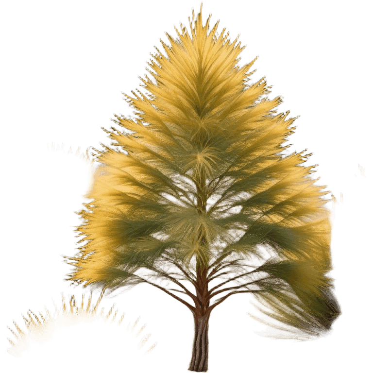 Cinematic Realistic Allocasuarina Emoji, Tall and elegant, with long, needle-like foliage that gives the tree a fine, wispy appearance. The tree’s soft, golden-brown color adds warmth to the landscape. Soft glowing outline, capturing the essence of Australian beauty, strength, and serenity in an allocasuarina tree! emoji