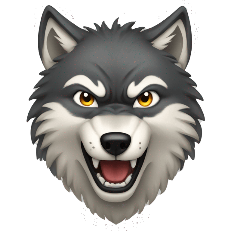 Angry wolf emoji