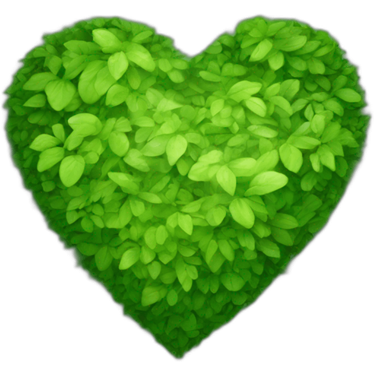 Nature green heart emoji