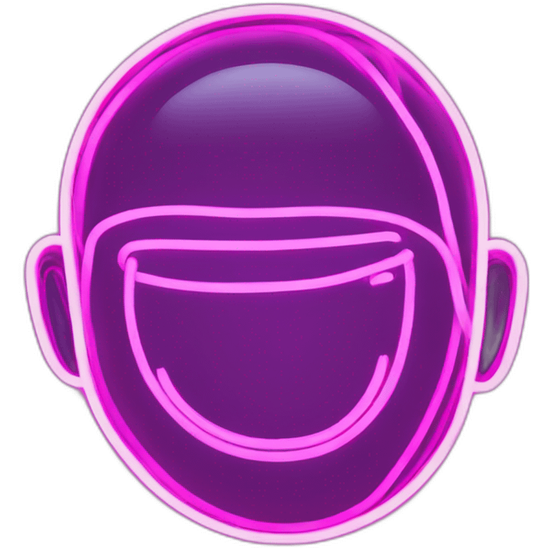 Juicy booty neon sign style man emoji