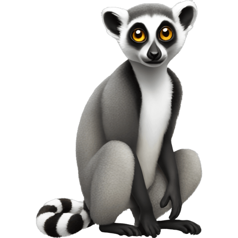 lemur full body emoji