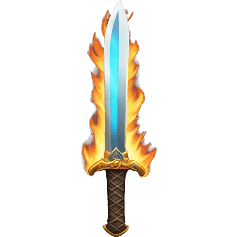 sword with fire on tip  emoji