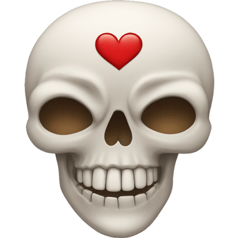 Heart and skull emoji