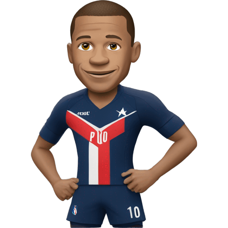 Mbappé avec Macron emoji