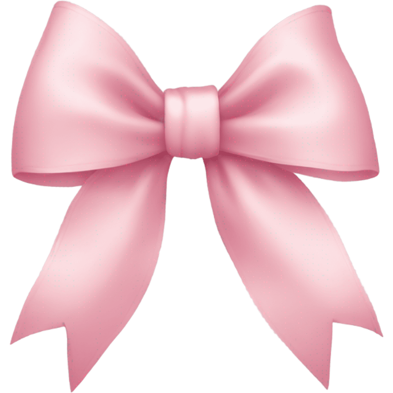 light pink bow with thin ribbon emoji