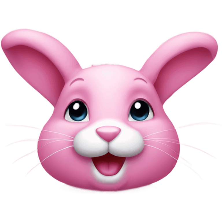 Pink bunny emoji