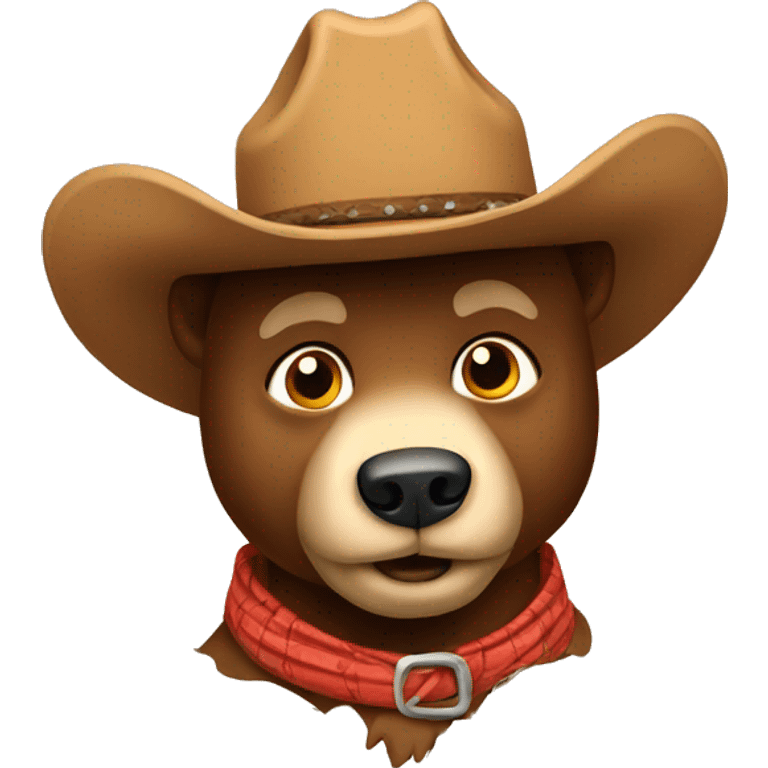 Cowboy bear emoji