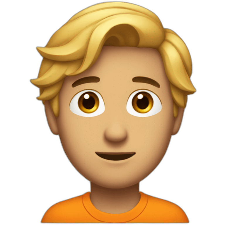 alfio bardolla with orange shirt emoji