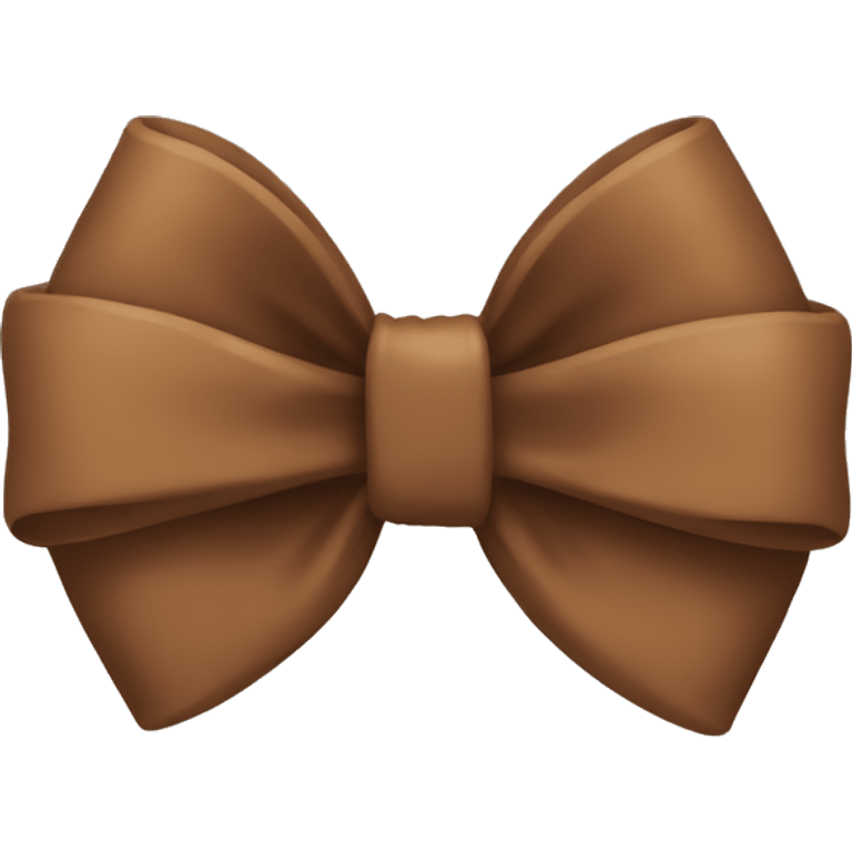 Brown bow emoji