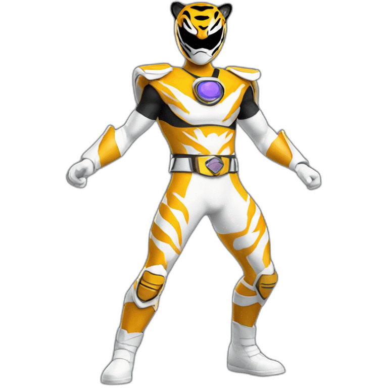 tiger Power ranger full body emoji