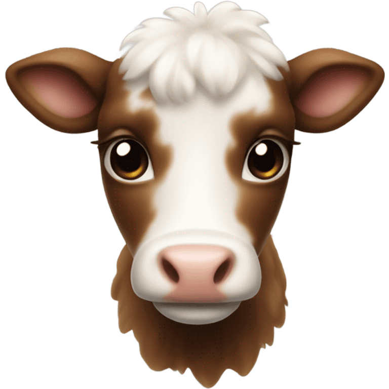 very cute calf emoji