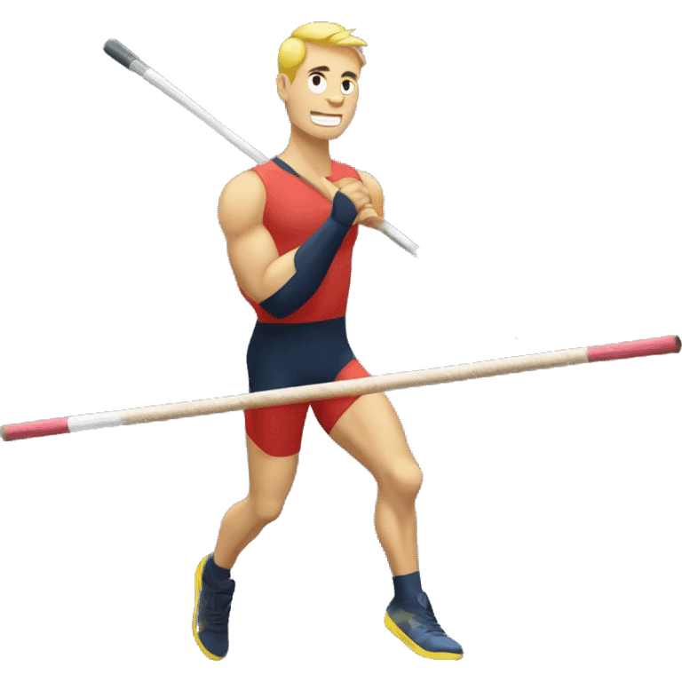 Male Pole Vaulter  emoji