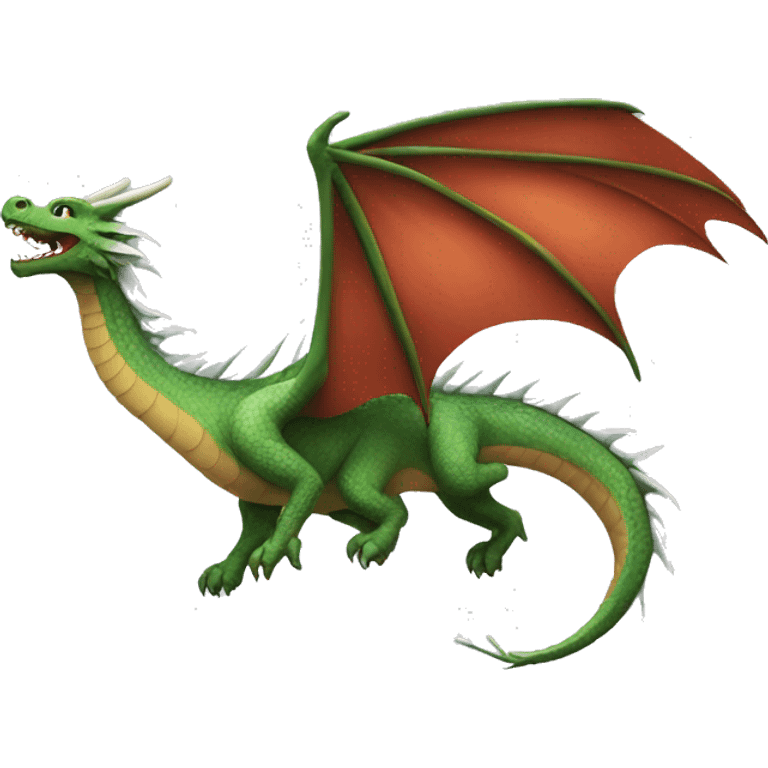 Beautiful dragon flying emoji