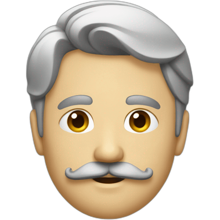 Homme a la moustache carré emoji