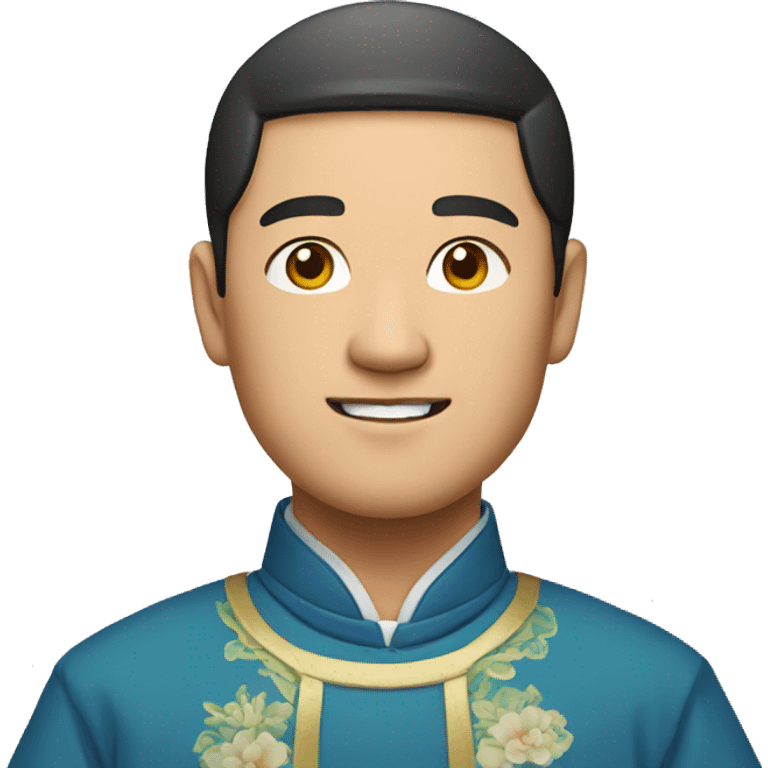 chinese man in traditional clothes emoji