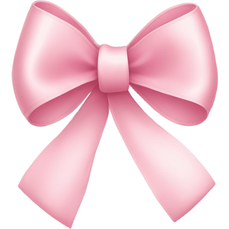 light pink ribbon bow emoji