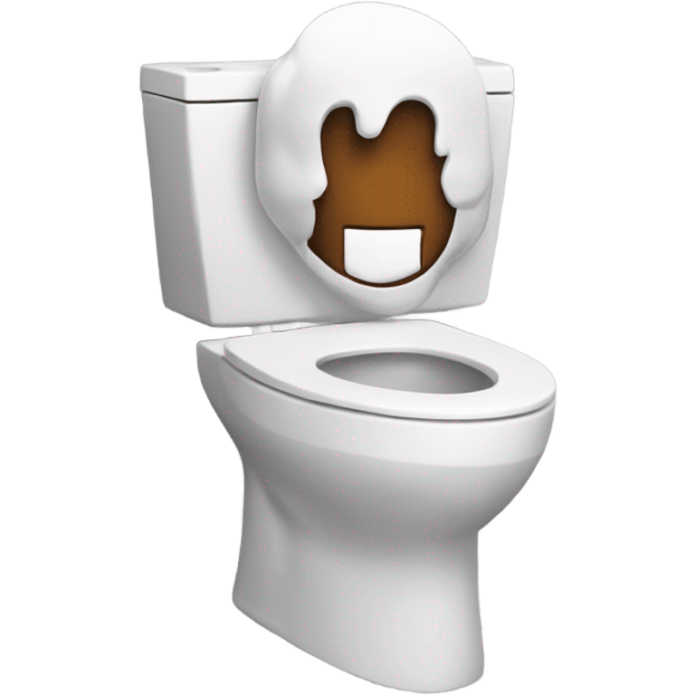 toilet with a man coming out of it emoji