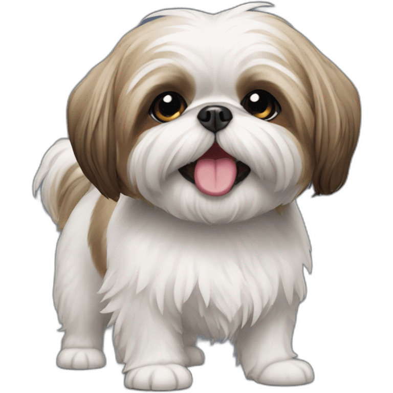 Shihtzu smiling emoji