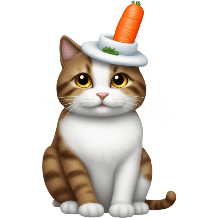 snowman on a cat emoji