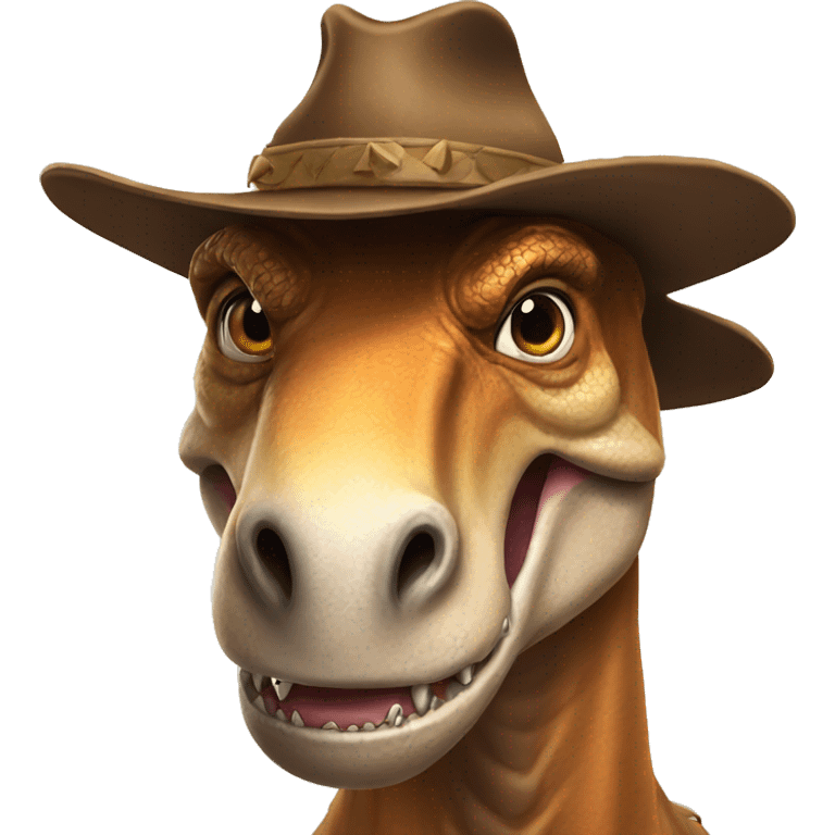 T-rex cowbow  emoji