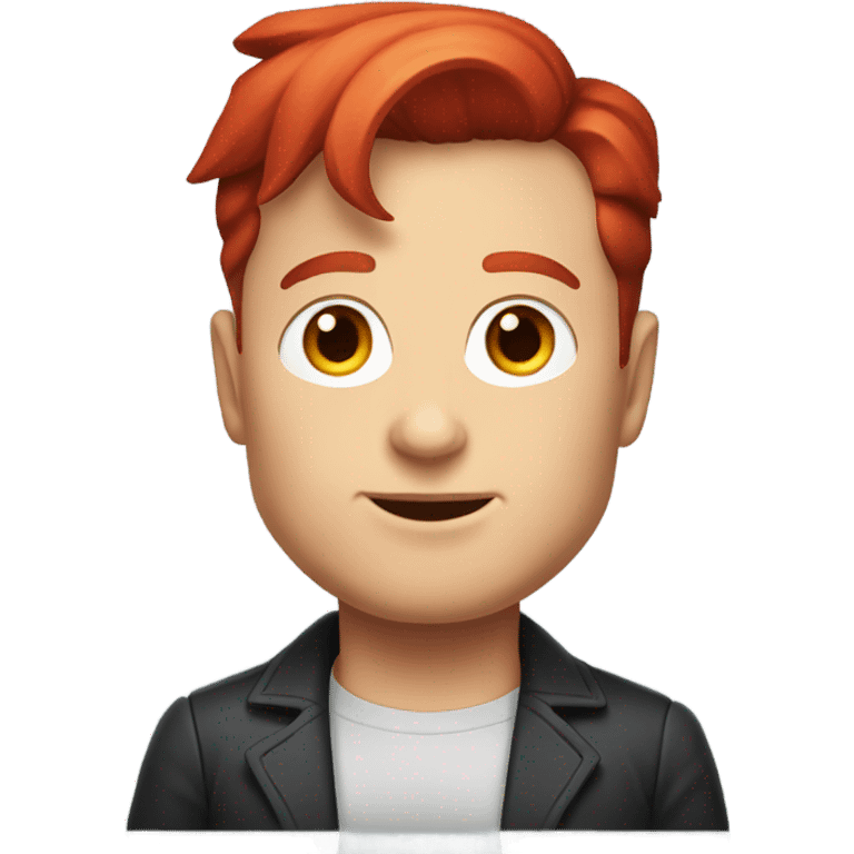 Elon musk with red hair emoji