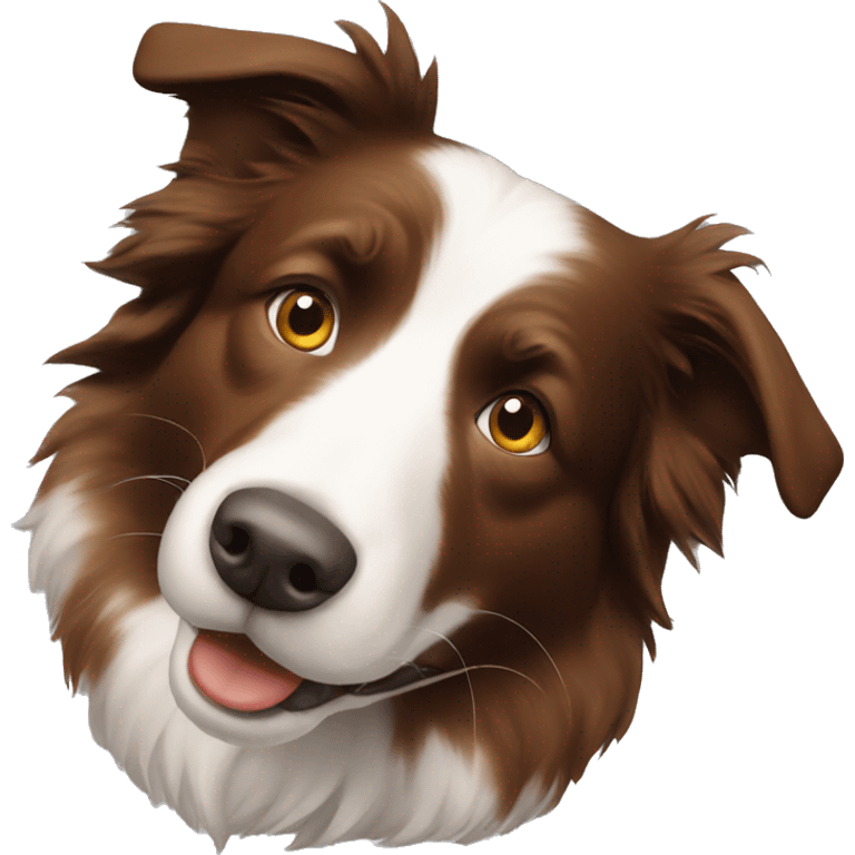 Brown Border Collie emoji