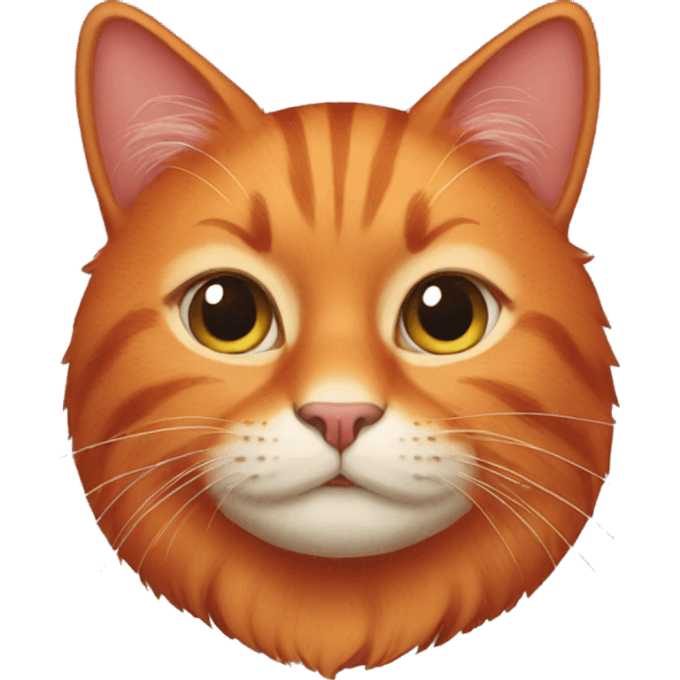 red cat emoji