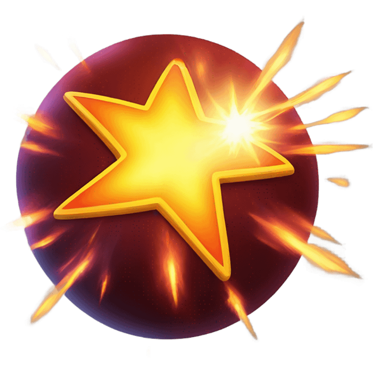 astral projection explosive star inside a ball emoji