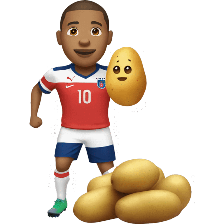 Mbappe and potato  emoji