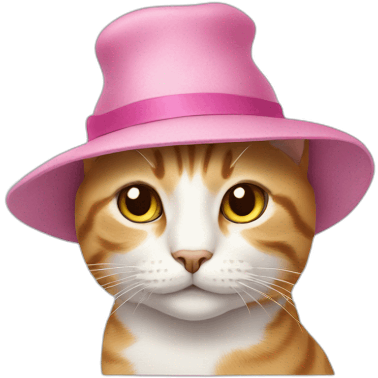 cat in a pink hat emoji