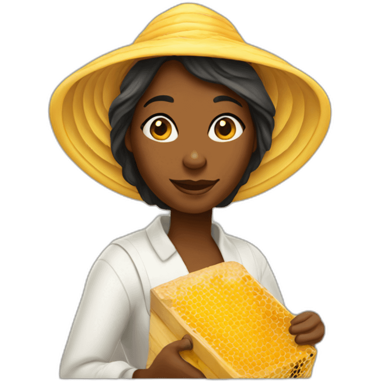 beekeeper black lady emoji